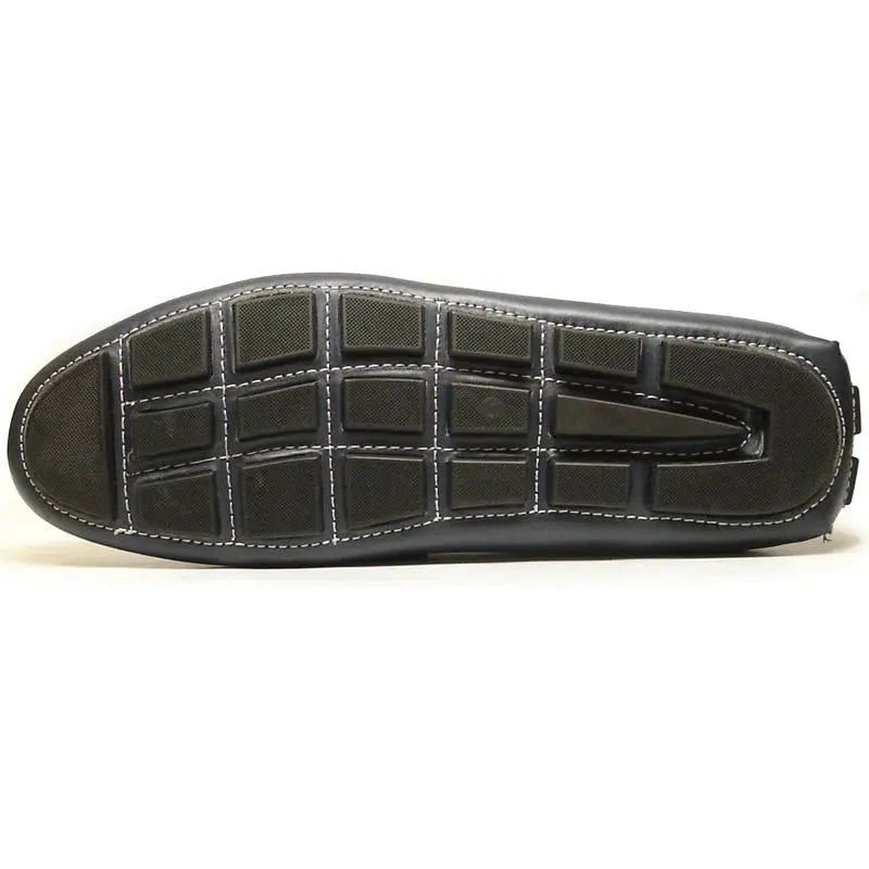 Fiesso FI-3085 Navy Leather Encore Loafers