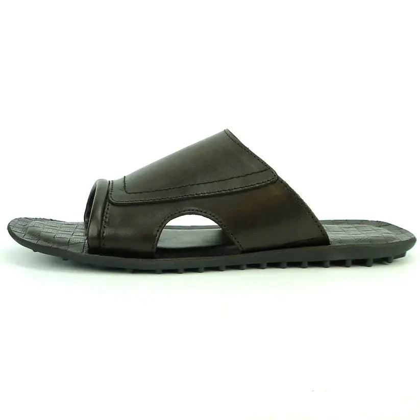 Fiesso FI-4042 Coffee Leather Sandals
