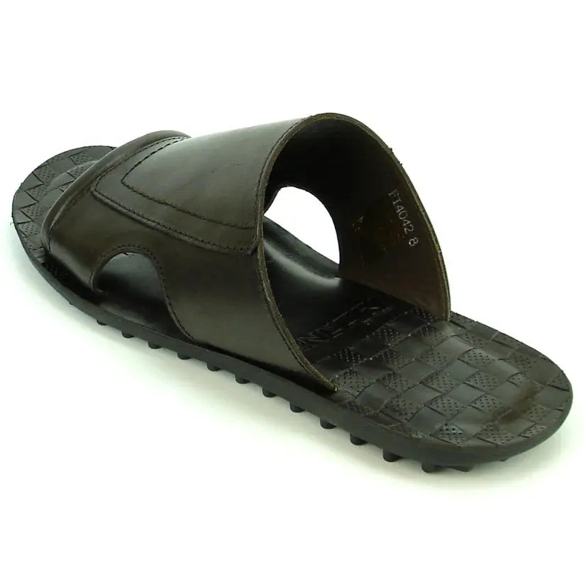 Fiesso FI-4042 Coffee Leather Sandals