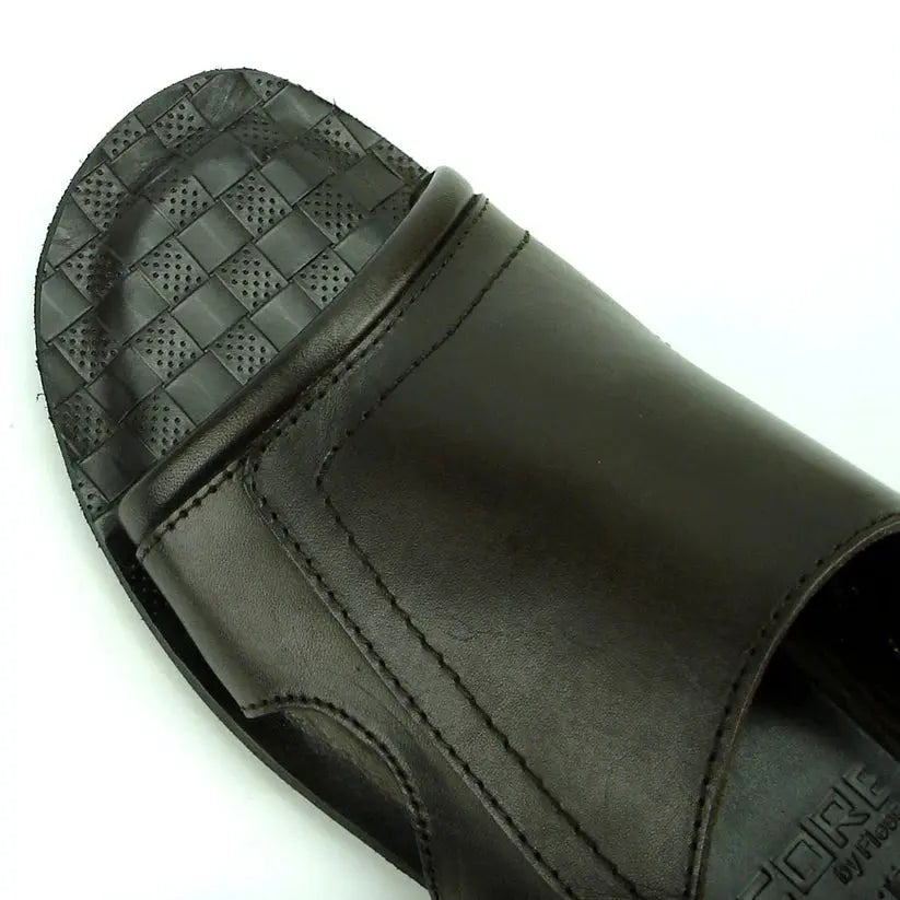 Fiesso FI-4042 Coffee Leather Sandals