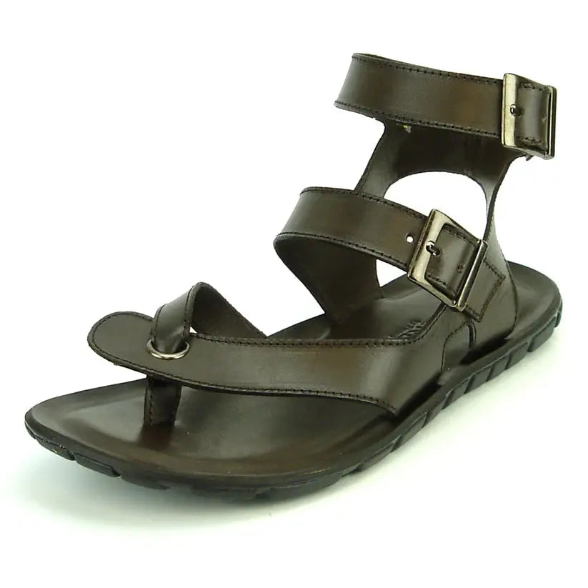 Fiesso FI-4044 Coffee Roman Leather Sandals