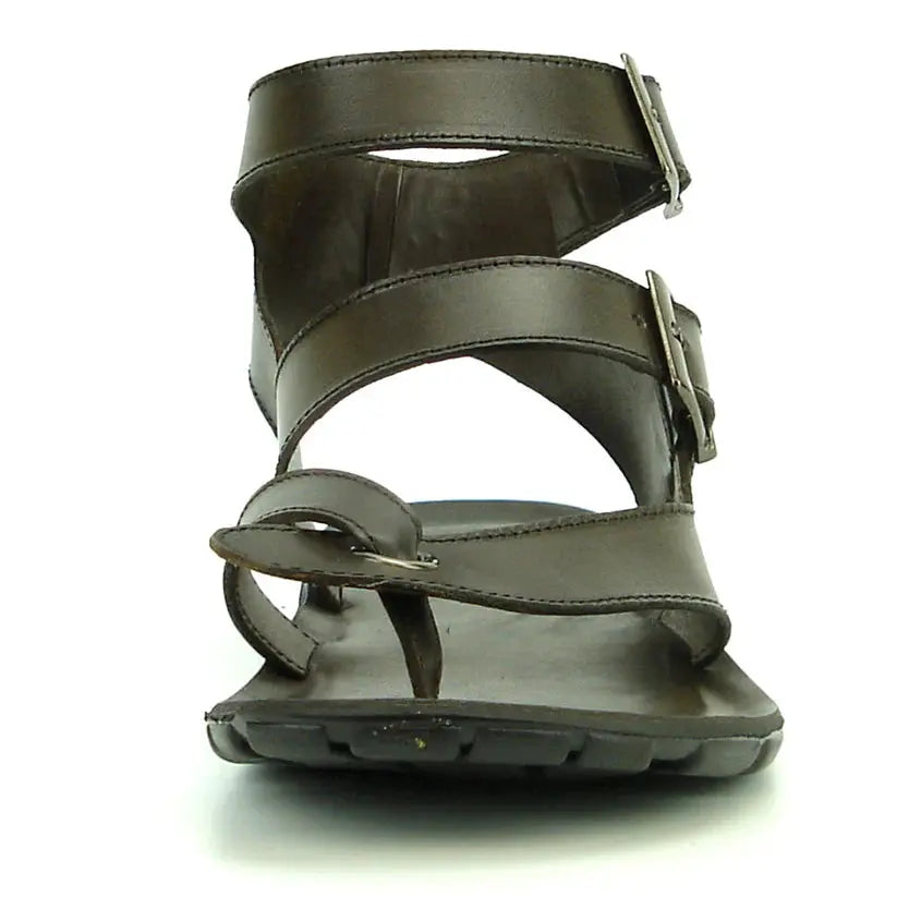 Fiesso FI-4044 Coffee Roman Leather Sandals