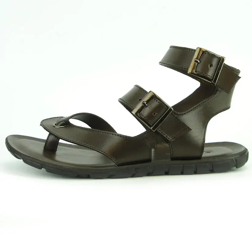 Fiesso FI-4044 Coffee Roman Leather Sandals