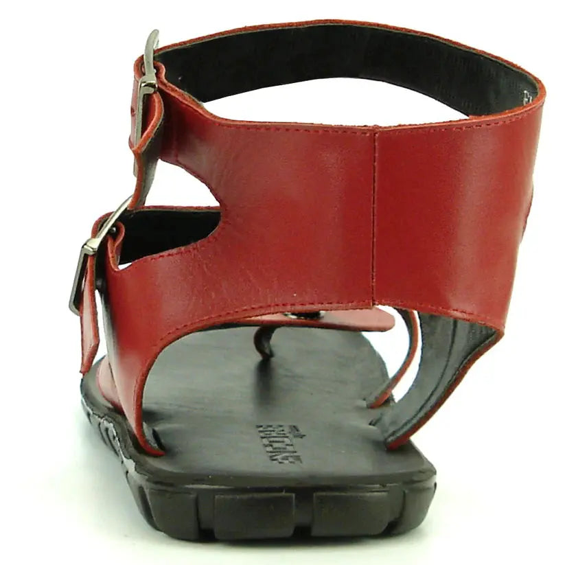 Fiesso FI-4044 Red Roman Leather Sandals