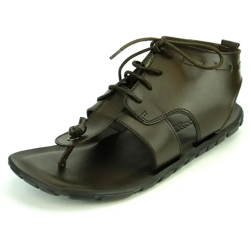 Fiesso FI-4045 Coffee Leather Roman Sandals