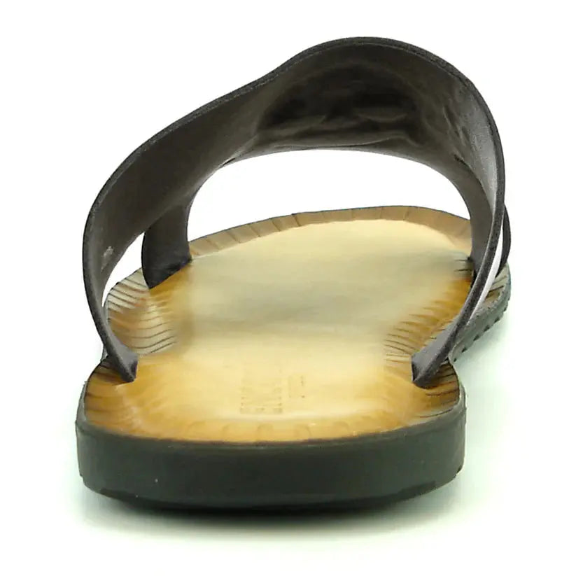 Fiesso FI-4048 Black Leather Sandals