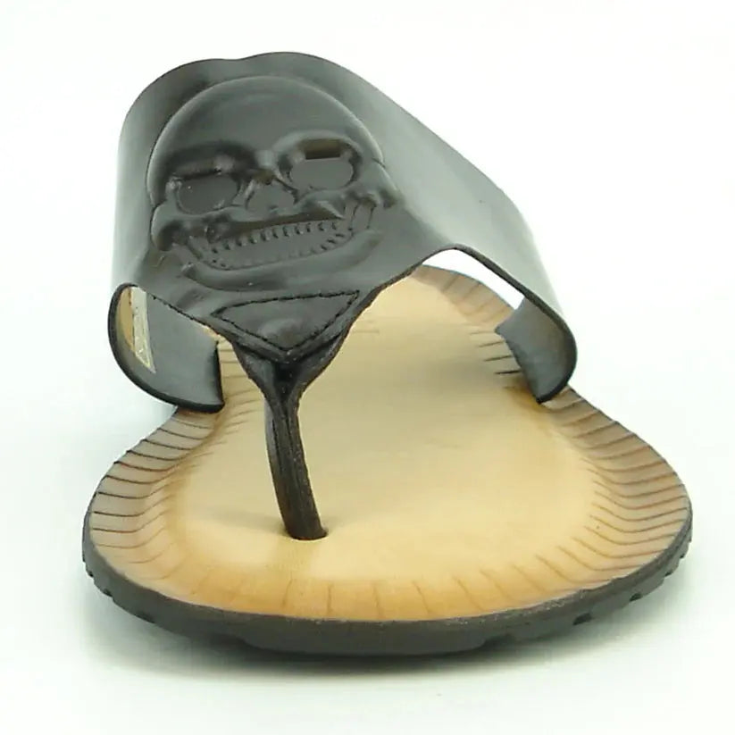 Fiesso FI-4049 Black Leather Sandals