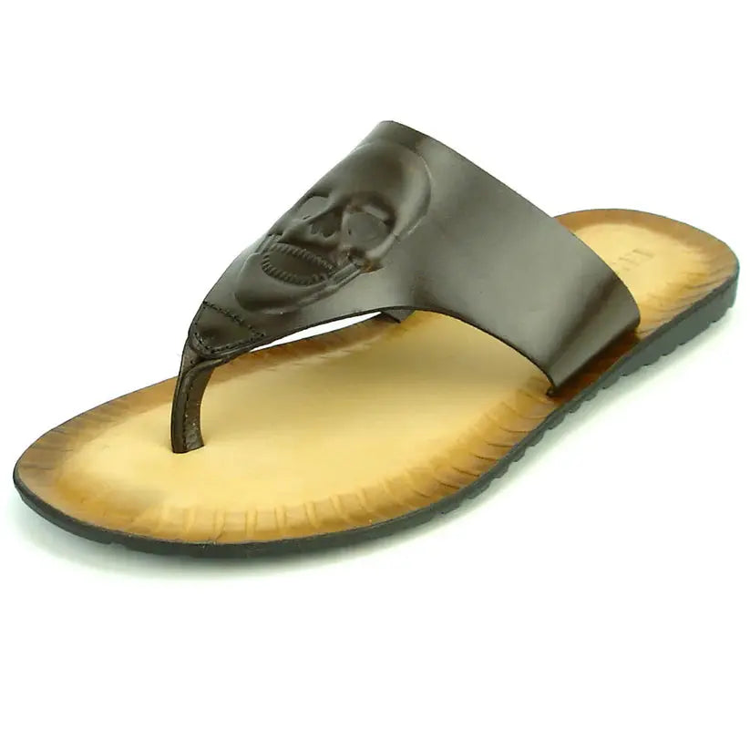Fiesso FI-4049 Coffee Leather Sandals