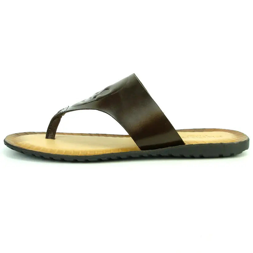 Fiesso FI-4049 Coffee Leather Sandals