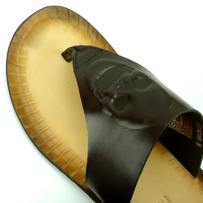 Fiesso FI-4049 Coffee Leather Sandals