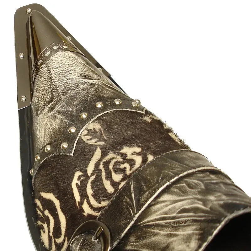 Fiesso FI-6988 Grey Genuine Leather Loafers