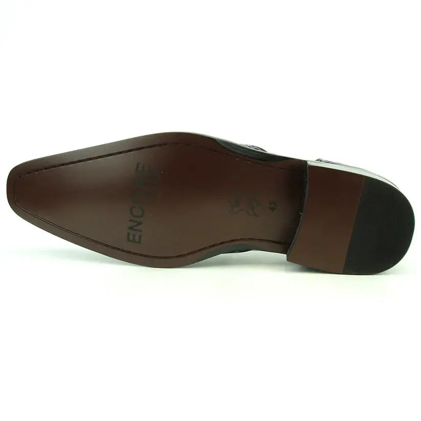 Fiesso FI-8705 Black/White Wingtip Tassel Loafers
