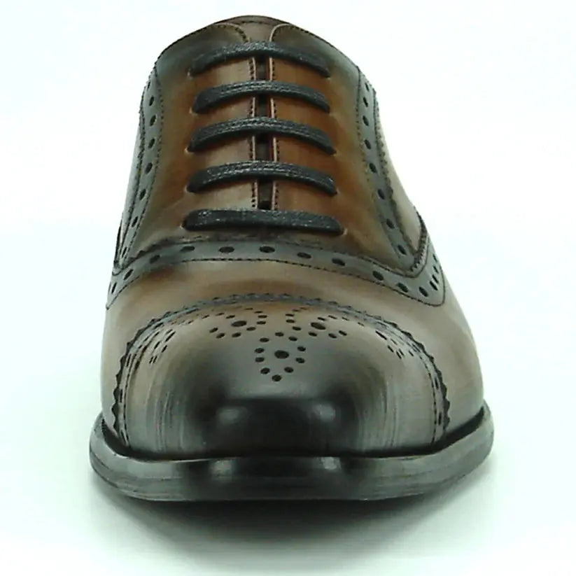 Fiesso FI-8713 Coffee Lace up Oxfords