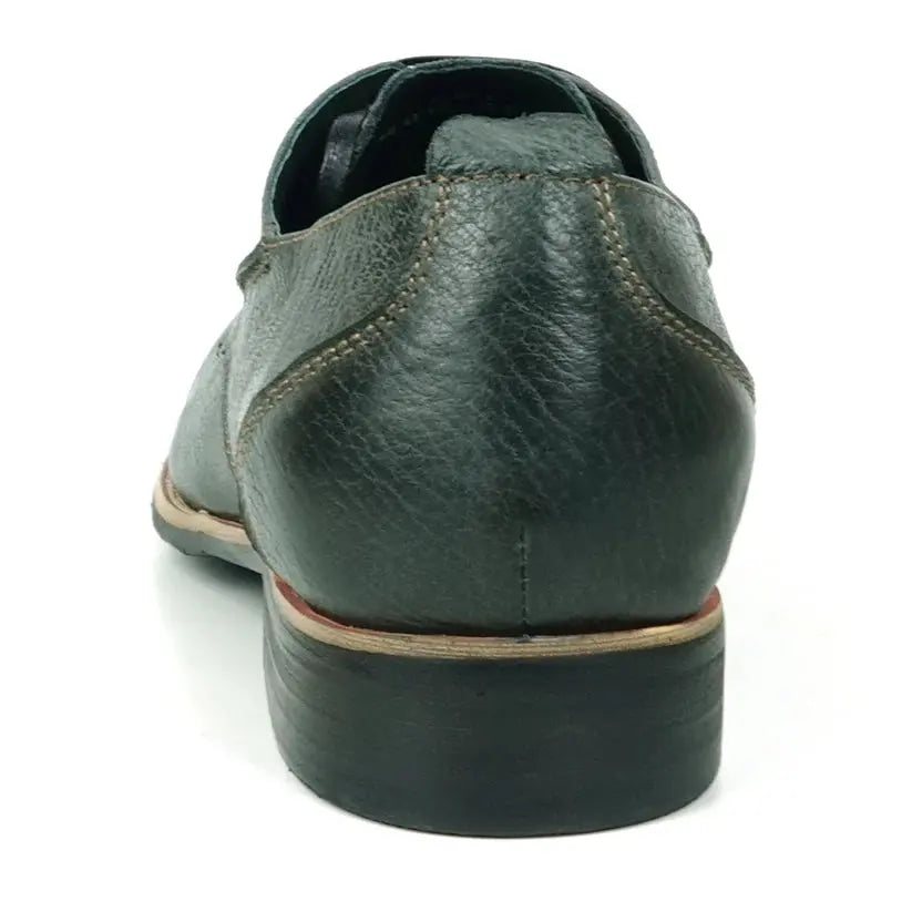 Fiesso FI-9048 Grey Genuine Leather Oxfords