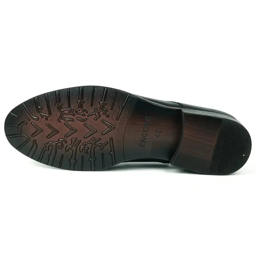 Fiesso FI-9048 Grey Genuine Leather Oxfords