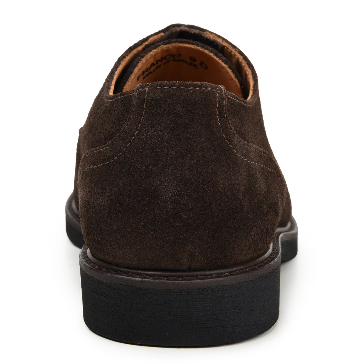 Belvedere Franco Chocolate Genuine Leather Italian Suede Oxfords