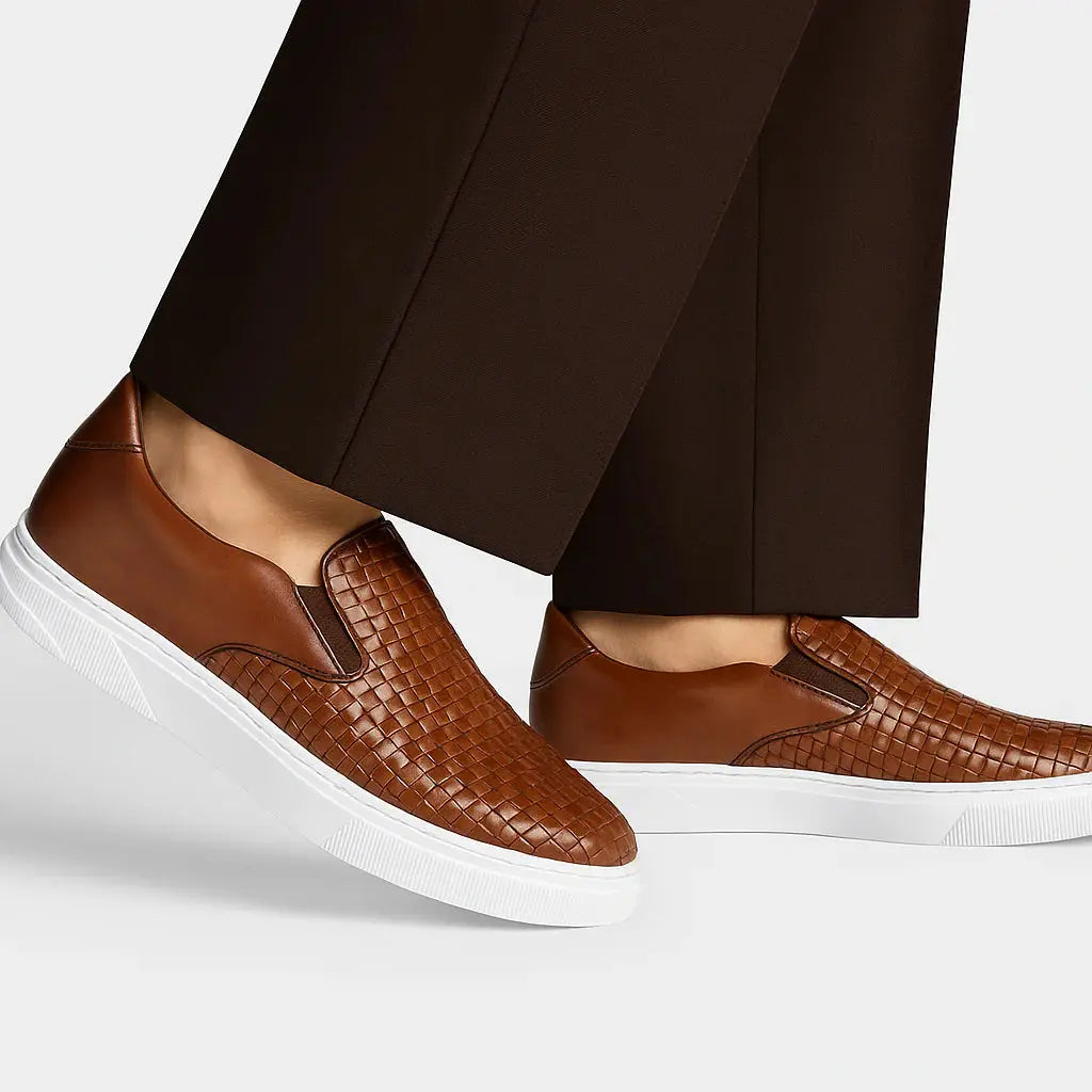 Belvedere Fernando Antique Tan Genuine Nappa Leather Sneakers