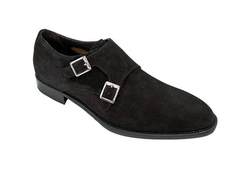 Giovacchini Francesco Suede Double Monk Strap Dress Shoes