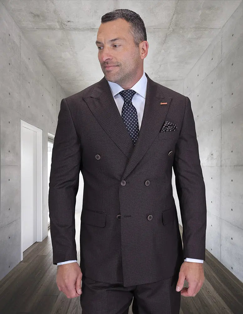 Statement DB-Salote Brown Super 200's Italian Wool Suit