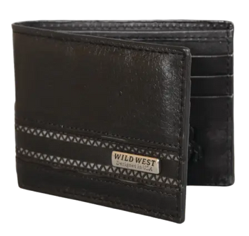 Wild West 2CA62705 Black Genuine Leather Wallet Suit Essence