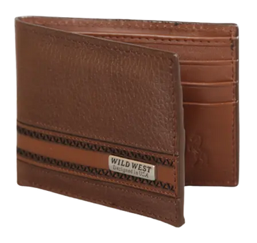 Wild West 2CA62707 Brown Genuine Leather Wallet Suit Essence