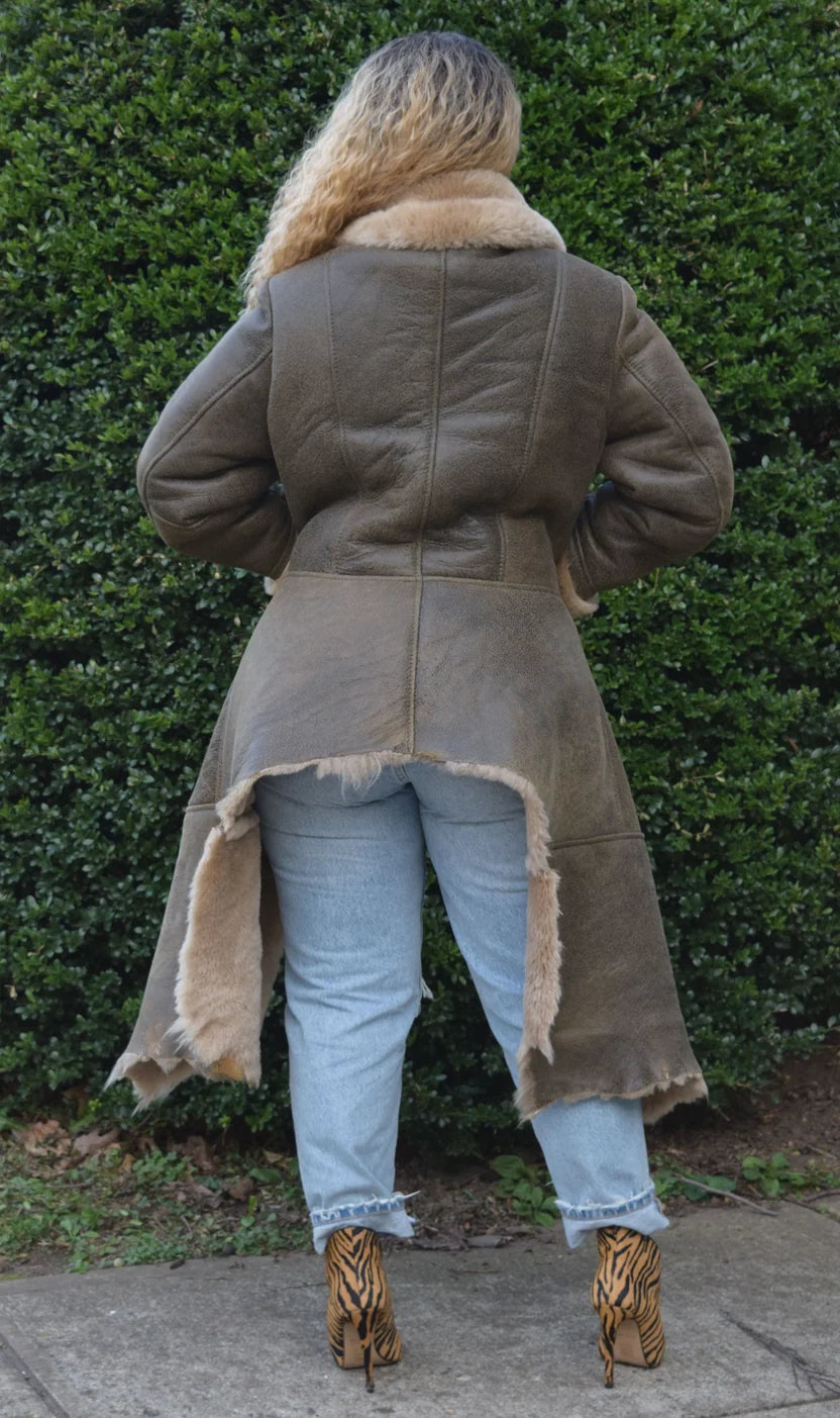 Jakewood 1040 Ladies Antique Genuine Sheepskin Jacket