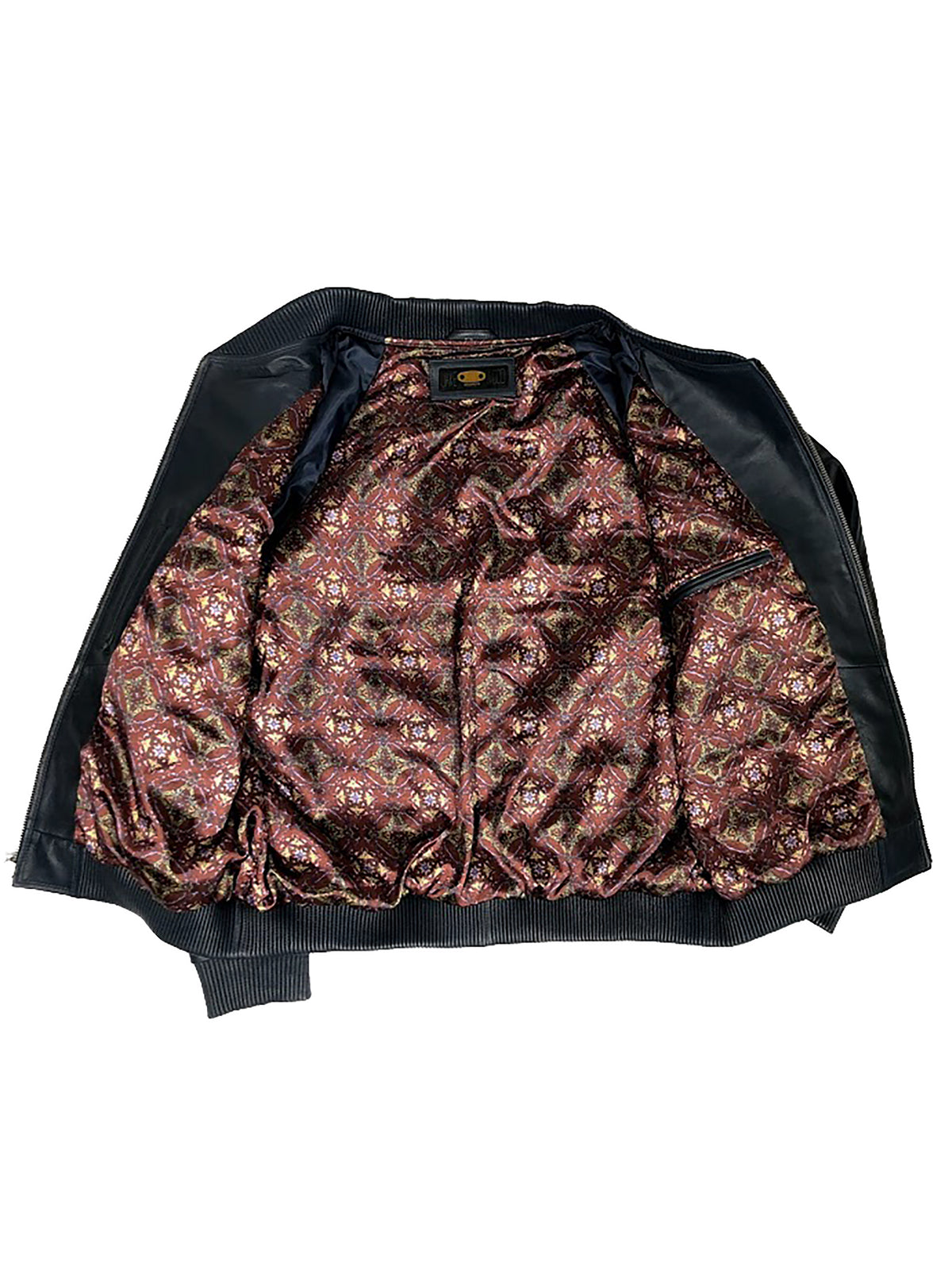 Jakewood 1051 Navy Genuine Lambskin Baseball Varsity Jacket