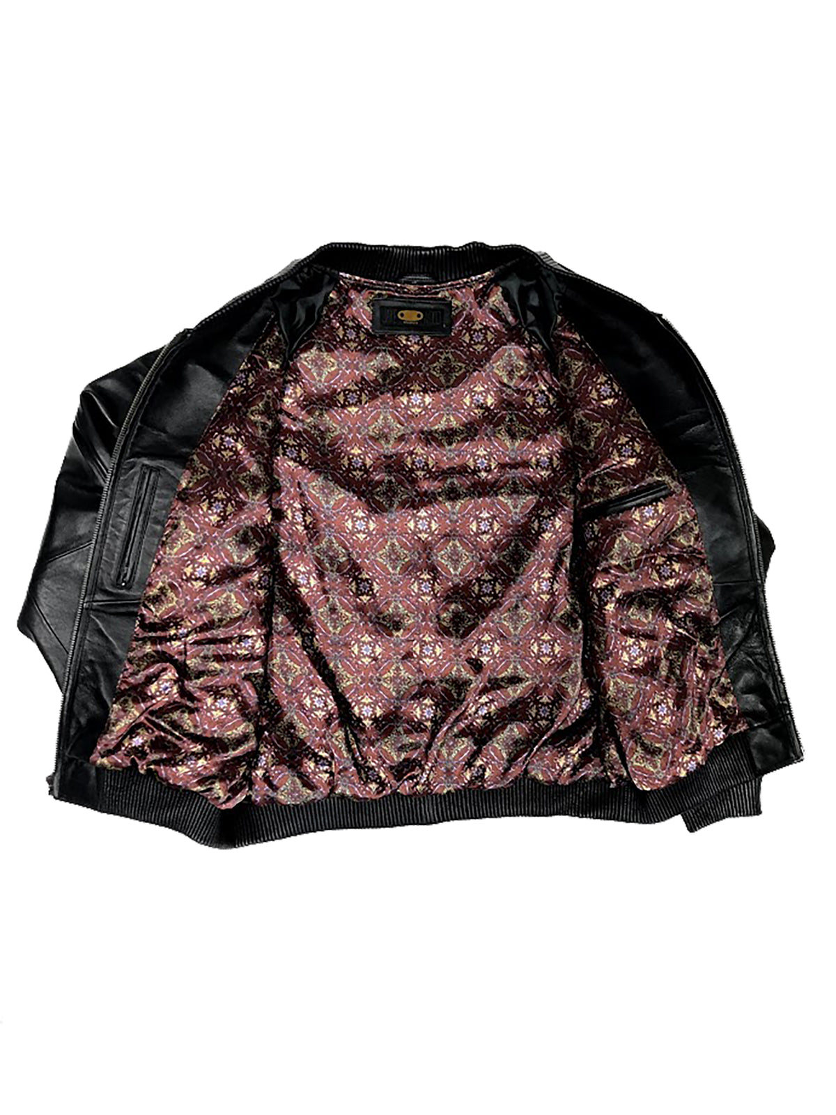 Jakewood 1051 Black Genuine Lambskin Baseball Varsity Jacket