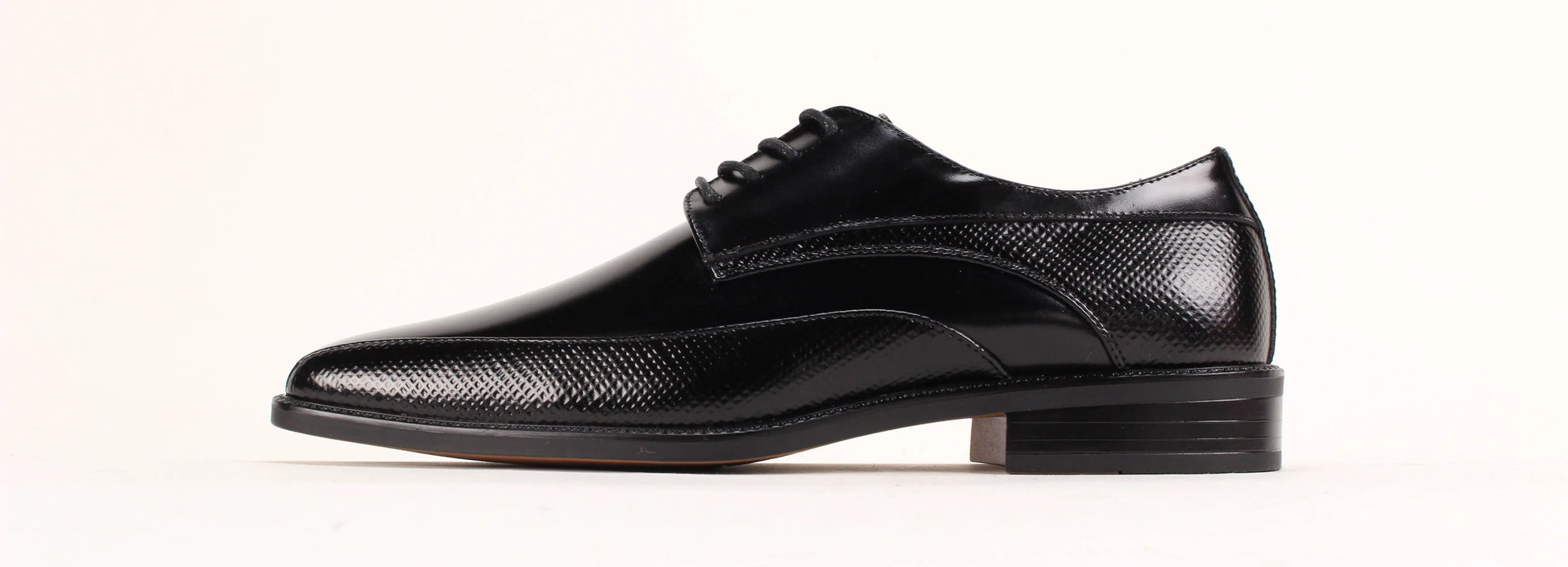 Giorgio Venturi 7060 Black Genuine Leather Oxfords