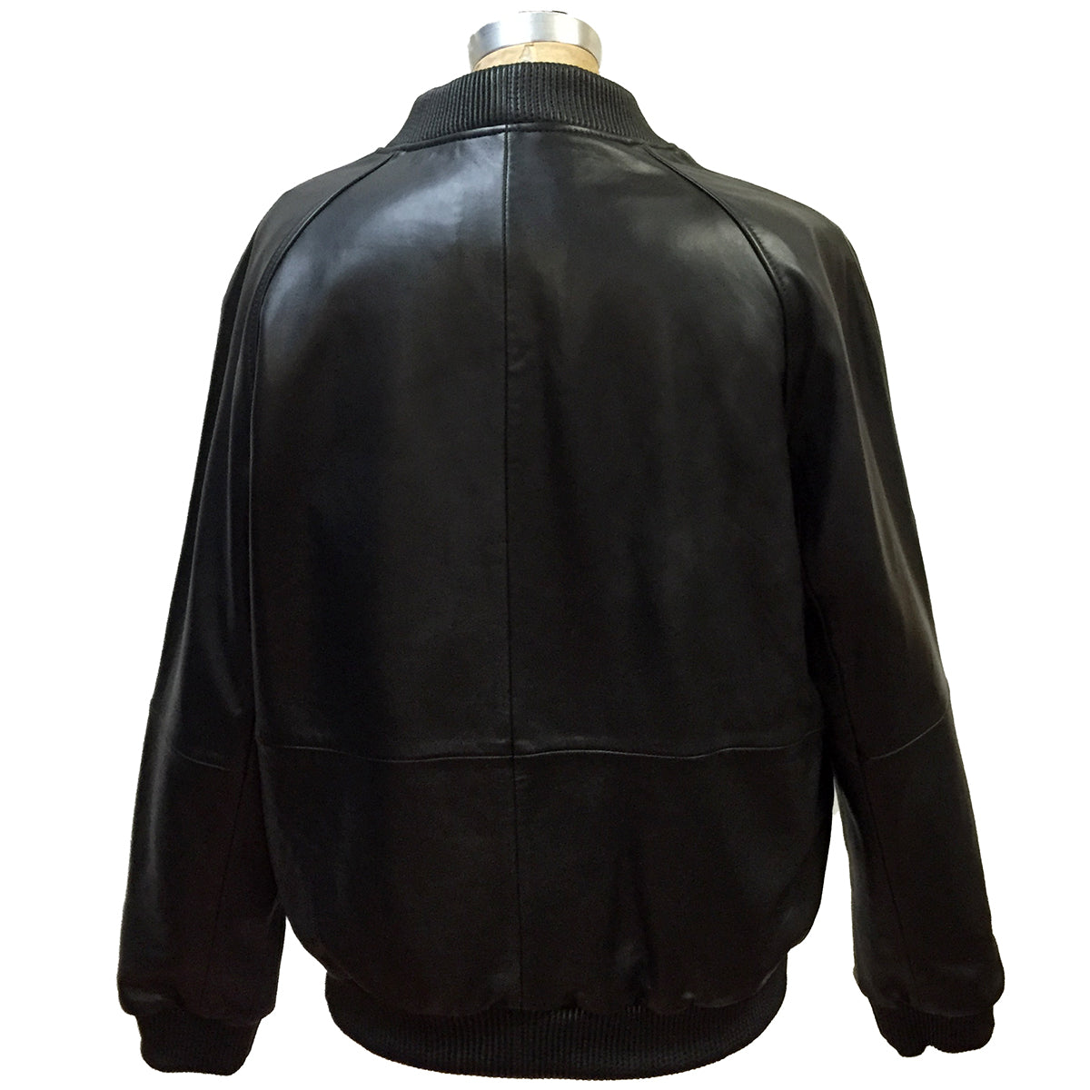 Jakewood 1051 Black Genuine Lambskin Baseball Varsity Jacket