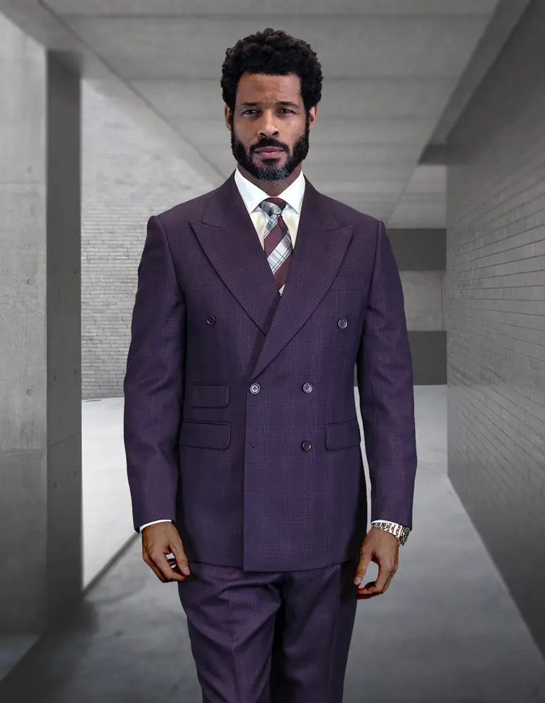 Statement Imperial Eggplant Super 200's Italian Wool/Cashmere Suit