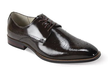 Giovanni Joel Chocolate Brown Genuine Leather Oxfords