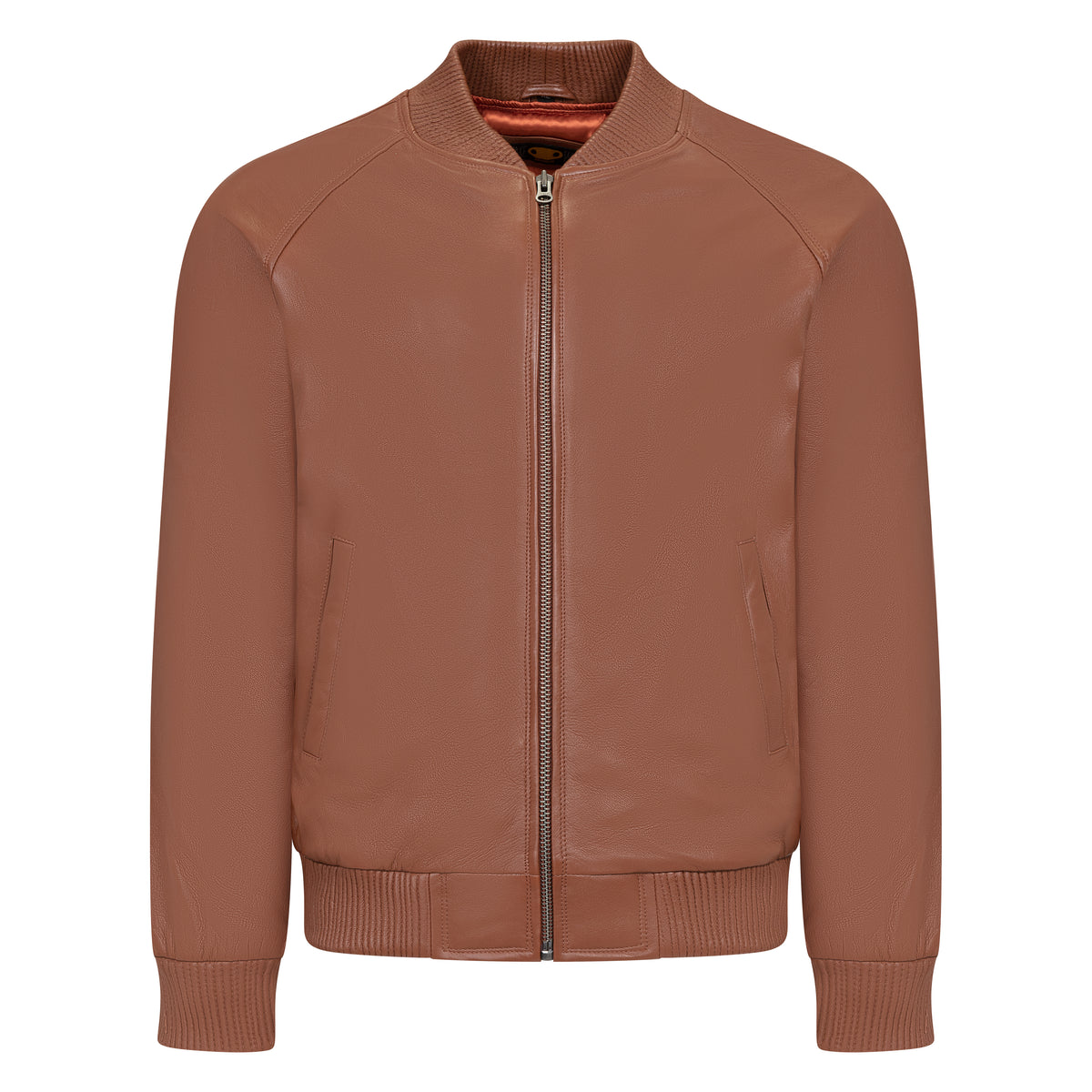 Jakewood 1051 Brick Genuine Lambskin Baseball Varsity Jacket
