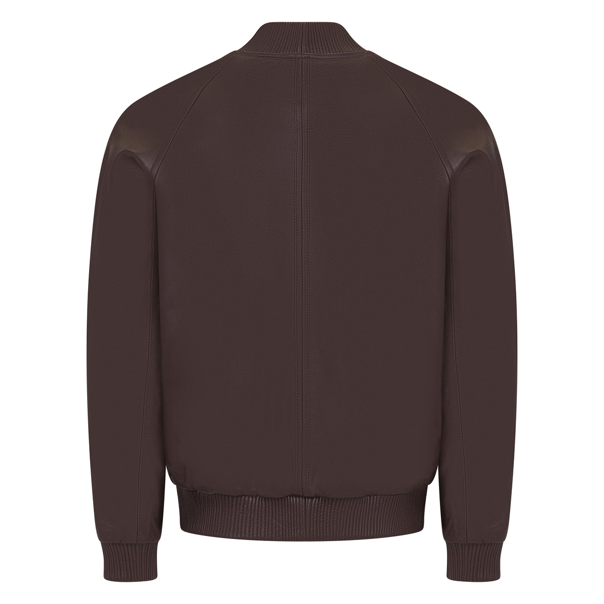 Jakewood 1051 Brown Genuine Lambskin Baseball Varsity Jacket