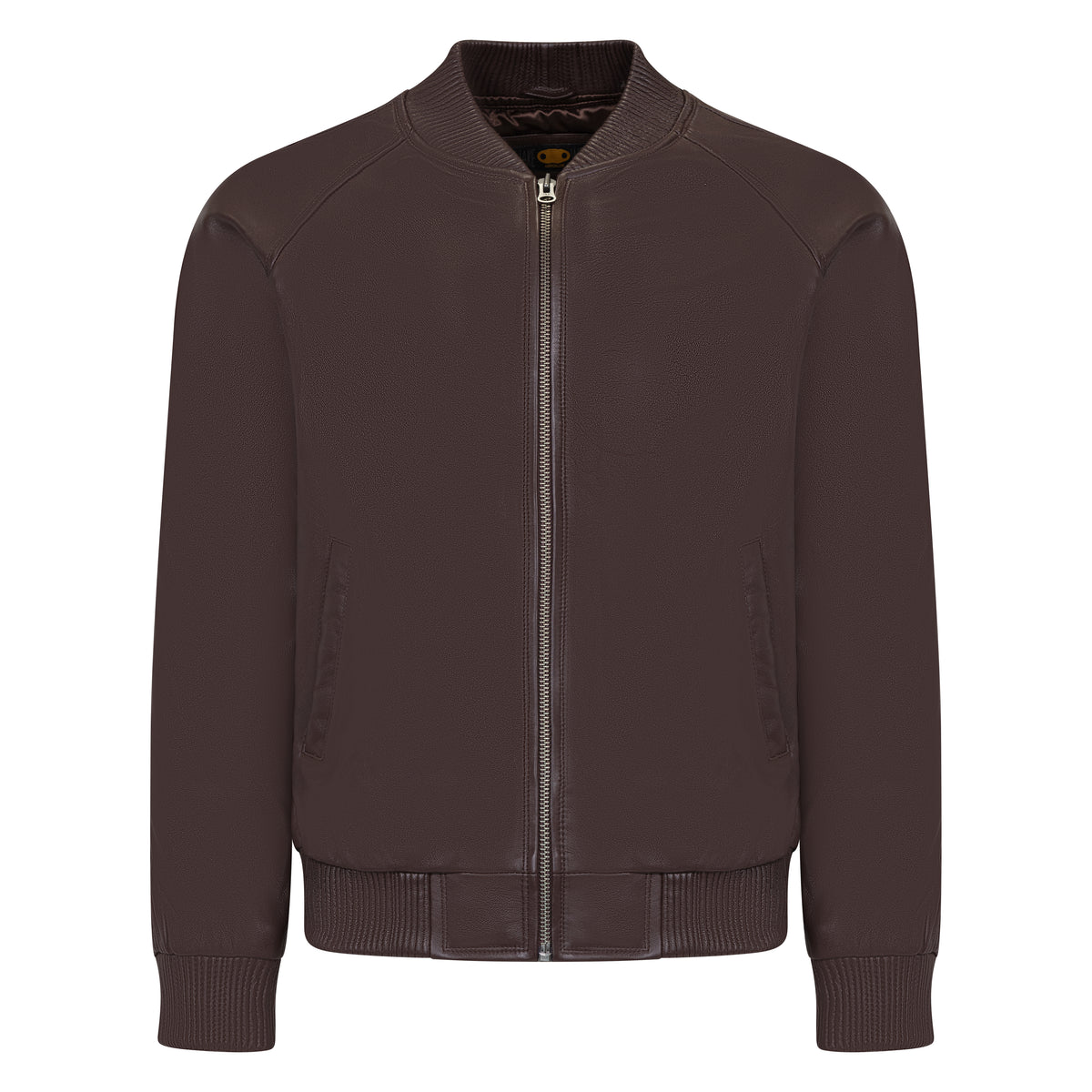 Jakewood 1051 Brown Genuine Lambskin Baseball Varsity Jacket