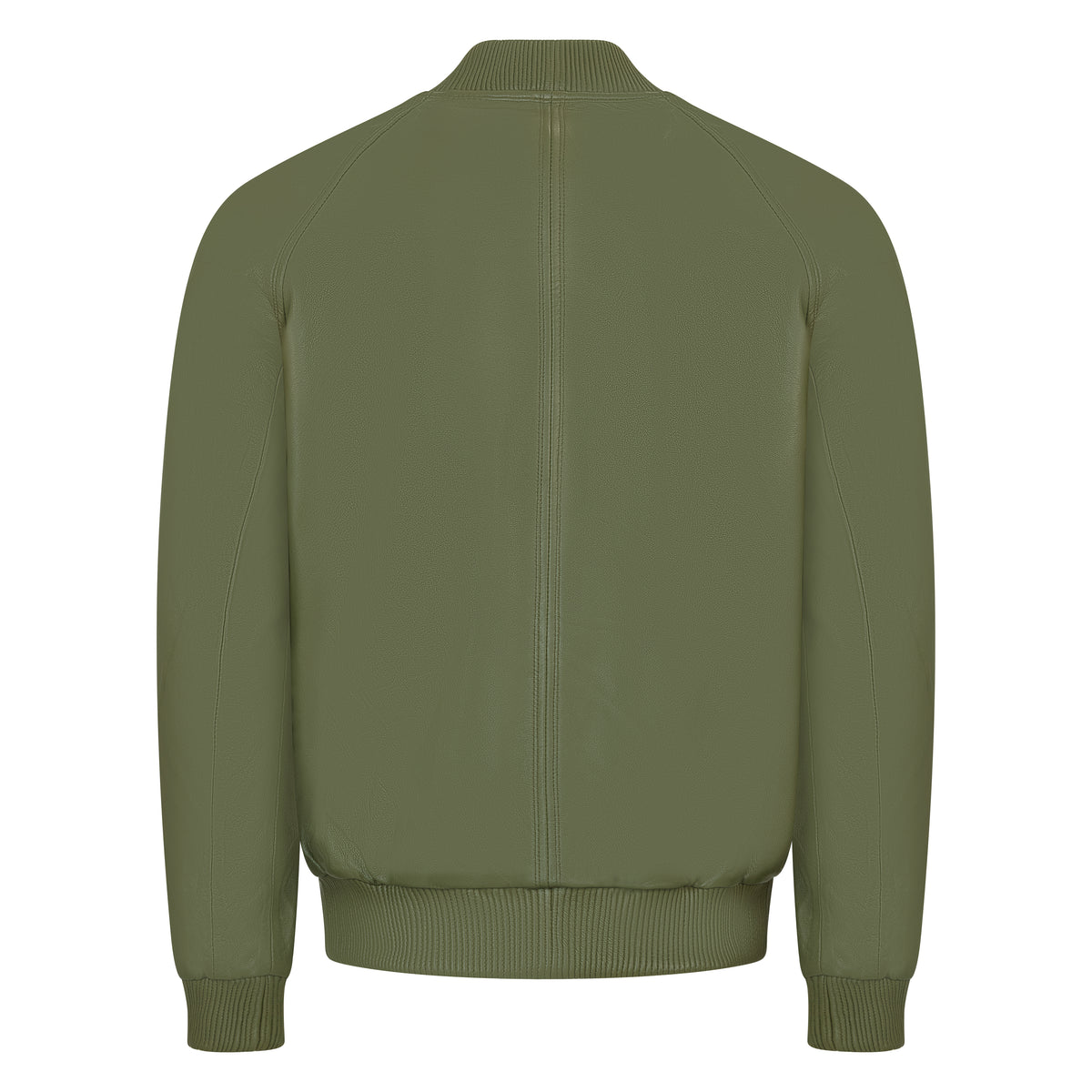Jakewood 1051 Olive Genuine Lambskin Baseball Varsity Jacket