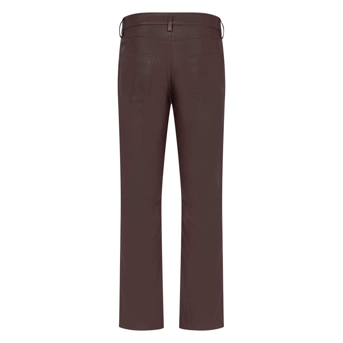 Jakewood 123 Brown Genuine Lambskin Leather Pants
