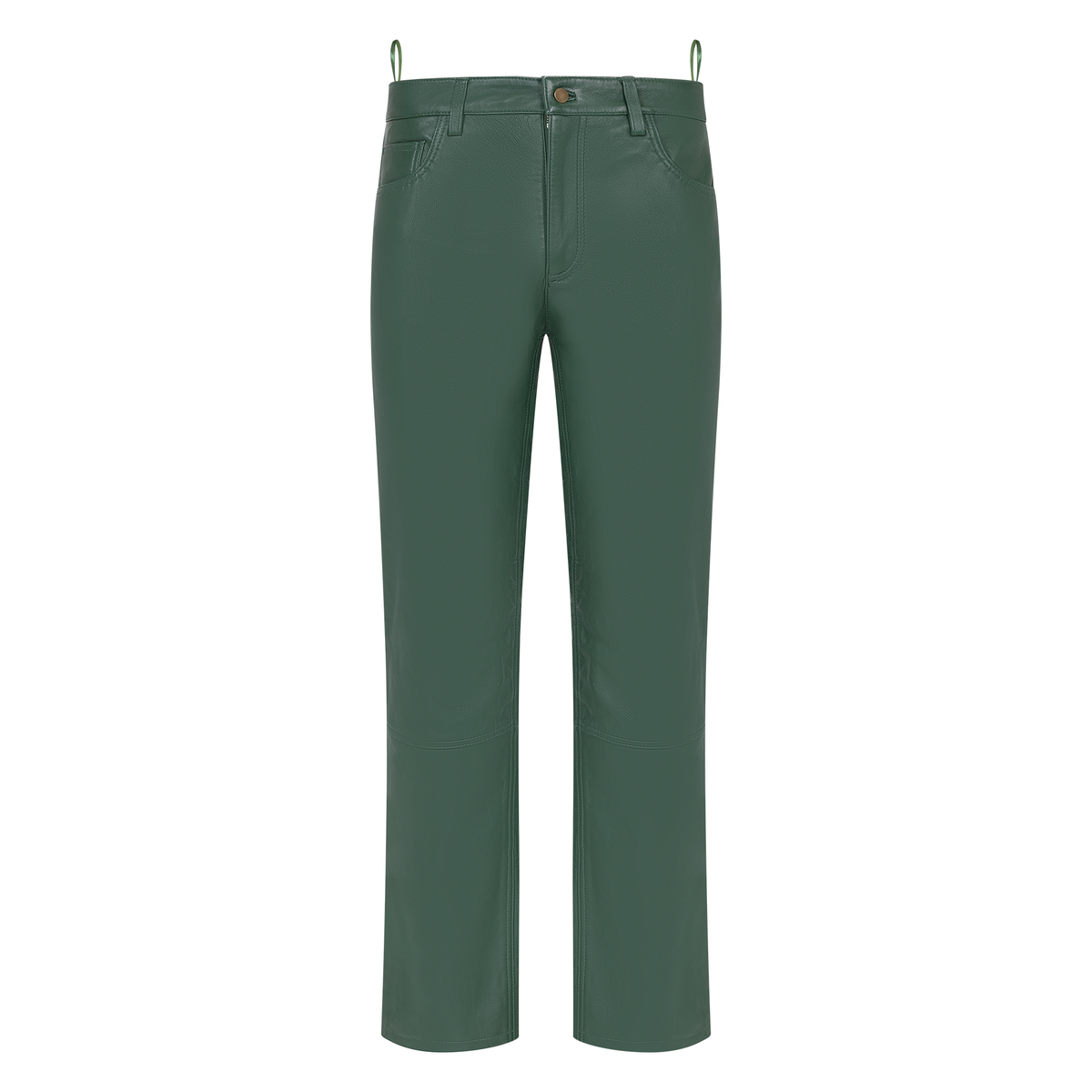 Jakewood 123 Emerald Green Genuine Lambskin Shirt/Pants Set