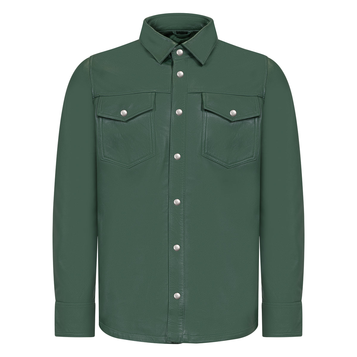 Jakewood 123 Emerald Green Genuine Lambskin Shirt/Pants Set