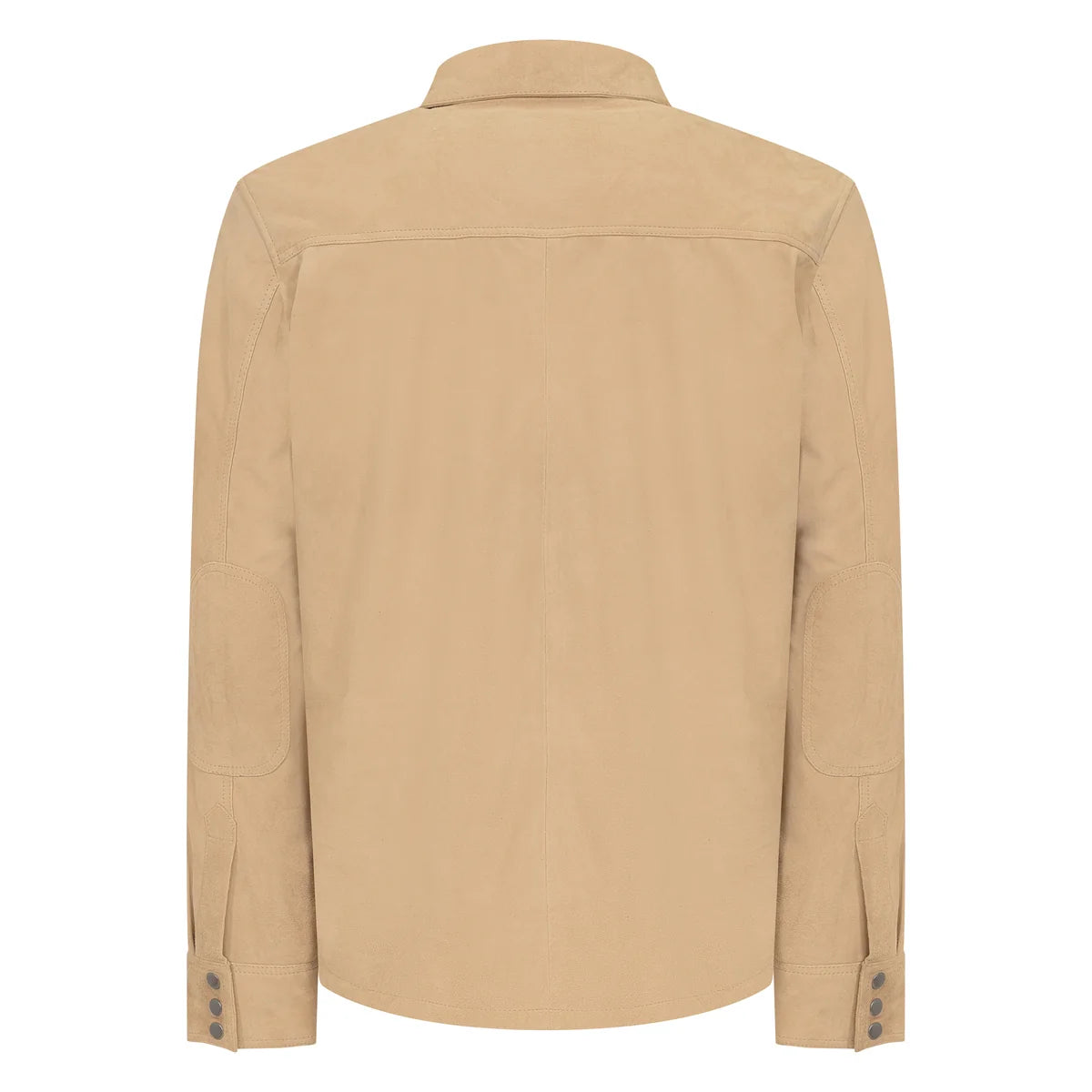 Jakewood 2512 Tan Genuine Suede Leather Shirt