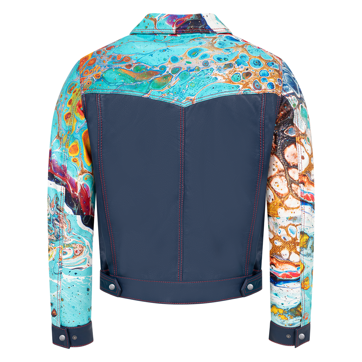 Jakewood 3670 Navy Genuine Leather Jacket