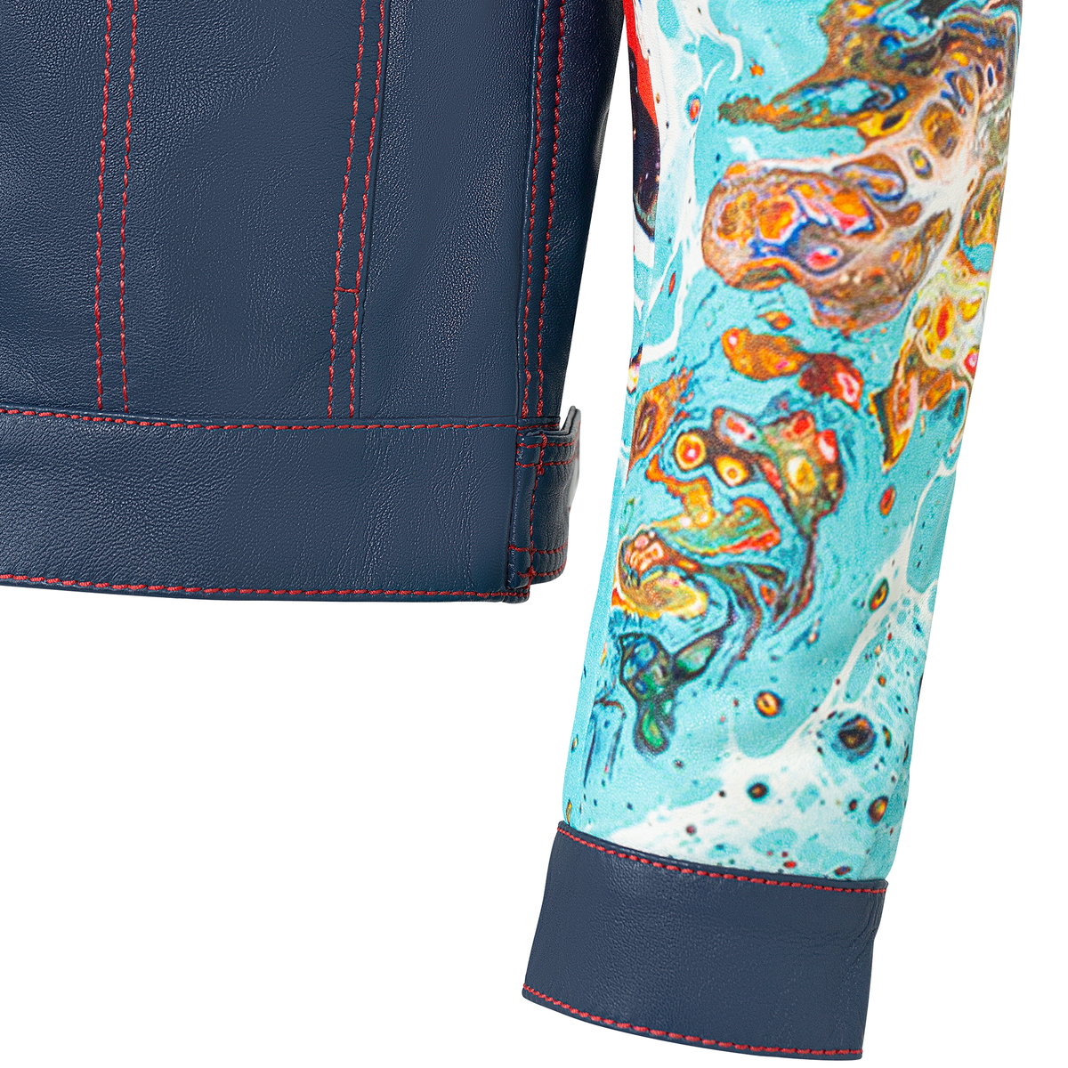 Jakewood 3670 Navy Genuine Leather Jacket