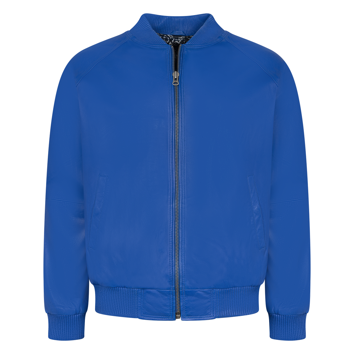 Jakewood 1051 Royal Blue Genuine Lambskin Baseball Varsity Jacket