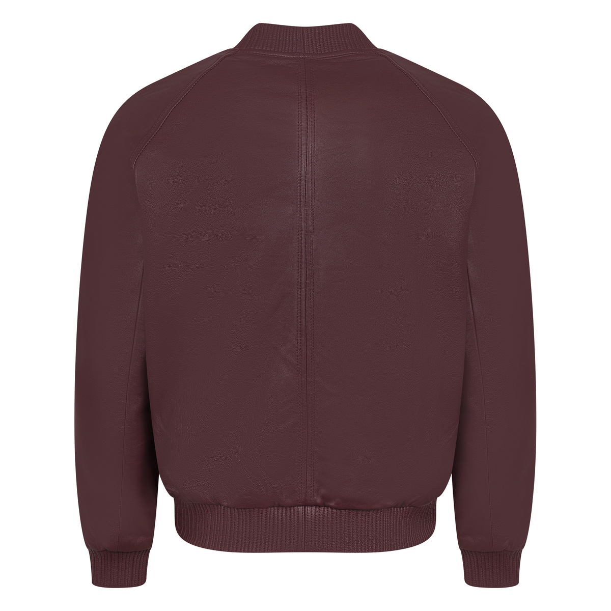 Jakewood 1051 Burgundy Genuine Lambskin Baseball Varsity Jacket
