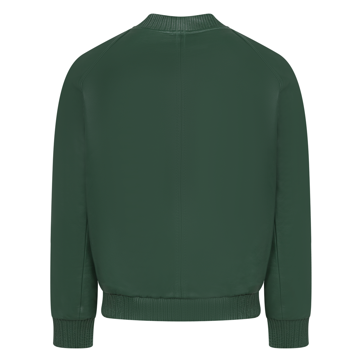 Jakewood 1051 Emerald Green Genuine Lambskin Baseball Varsity Jacket