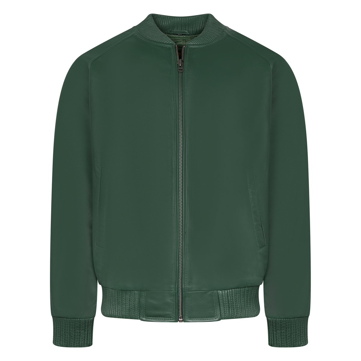 Jakewood 1051 Emerald Green Genuine Lambskin Baseball Varsity Jacket