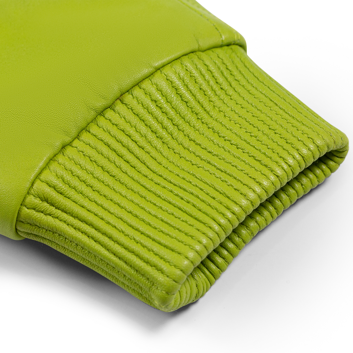 Jakewood 1051 Lime Green Genuine Lambskin Baseball Varsity Jacket