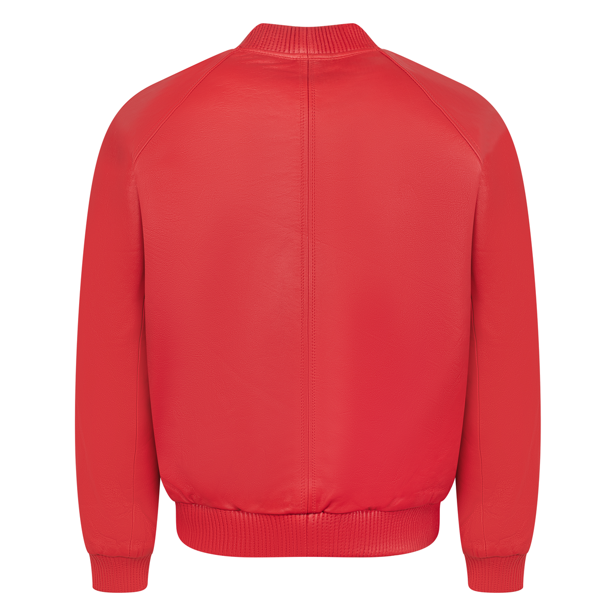 Jakewood 1051 Red Genuine Lambskin Baseball Varsity Jacket