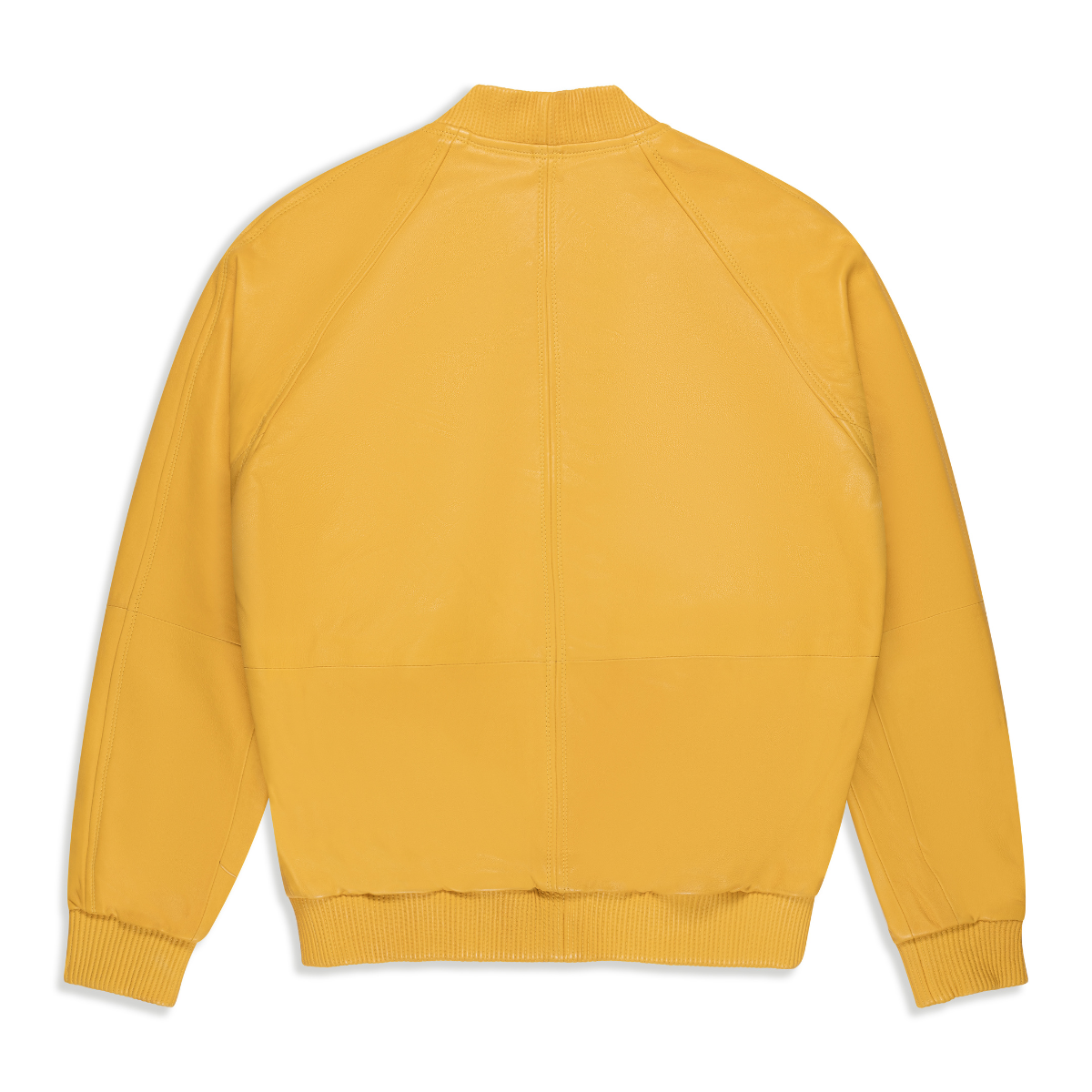 Jakewood 1051 Yellow Genuine Lambskin Baseball Varsity Jacket