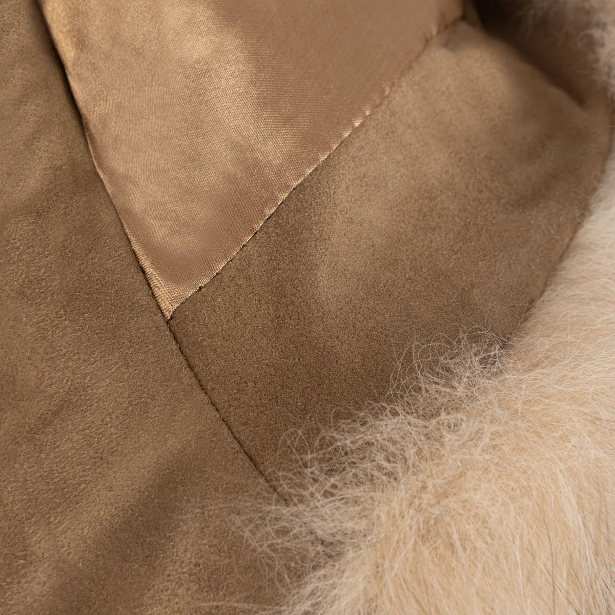 Jakewood 1098 Ladies Crystal Genuine Leather Fox Fur Cropped Jacket